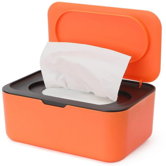Wipes Dispenser Baby Wipe Holder with Lids, Keeps Wipes Fresh, Refillable Wipes Container with Sealing Design, Bathroom Tissues Wipes Case Box