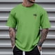 thumbnail image 2 of Camiseta de manga corta y cuello redondo para hombre, estampada, para primavera-otoño - Tejido de poliéster, tendencia floral, camiseta informal, tallas S-XXXXXL, 2 of 4