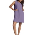thumbnail image 2 of Tshirt Dress Women Summer Sleeveless Crewneck Loose Fit Lightweight Casual Mini Dresses T Shirt Dresses for Women, 2 of 5