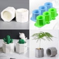 thumbnail image 3 of Moldes de silicona para manualidades creativas, mini macetas octagonales para cemento, yeso, moldes para manualidades, versátiles para múltiples usos, incluso aptos para horno y microondas, 3 of 5