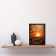 thumbnail image 2 of Art Nouveau Sky Madrid 1934 Majestic Abstract Sunset Artwork Artwork Framed Wall Art Print A4, 2 of 5