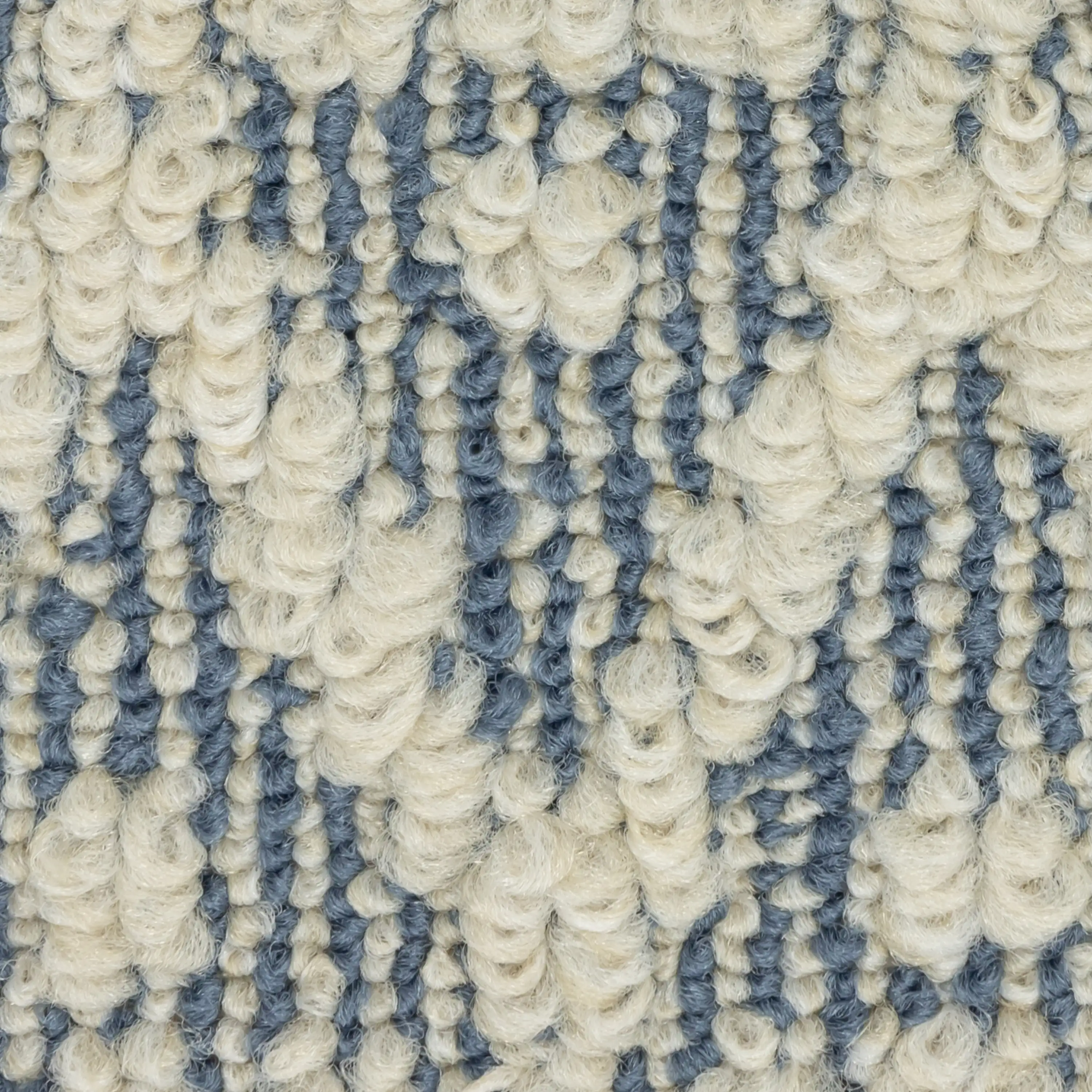 Mainstays Traditional Blue Diamond High-Low Pile Indoor Area Rug, 7'x10'