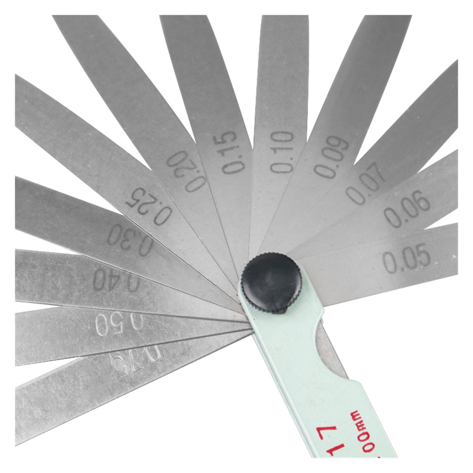 17 Blades Feeler Gauge Thickness Gauges Measurment Tool Gap Wedge For Engine Valve Adjustment 0.02-1mm Percision Measuring Tools ,Easy to Use