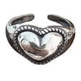 thumbnail image 2 of Anillos para mujer, regalos para mujeres, niñas, anillo de corazón vintage, joyería, regalo, anillo para mujer, 2 of 3