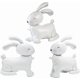 thumbnail image 1 of 4D Realistic Bunny Airwalker Walking Animal Balloons, 3 Pack Big 25 Inch Self Stand Rabbit Foil Mylar Balloons, Forest Woodland Bunny Helium Balloon F, 1 of 4
