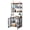 Black Brown, variant on MROOBEST Bookshelf Desk Modern Space Saving Home Office Furniture Durable Metal Black