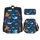 thumbnail image 1 of Easygdp Ocean Floor Animals Mochila para Niños y Niñas con Set de Caja de Almuerzo y Estuche para Lápices 3 en 1, Mochila Escolar Estampada para Adolescentes, 1 of 7
