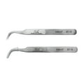 thumbnail image 3 of Vetus Curved Slant Tip Stainless Steel Non-Magnetic Eyelash Eyebrow Tweezer, 3 of 3