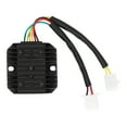 thumbnail image 3 of Voltage Regulator Rectifier, 6 Wires Voltage Regulator Buckle Design Over-Charging Protection Aluminum Alloy  For Scooter Replacement For 250cc Moped Quad ATV, 3 of 8