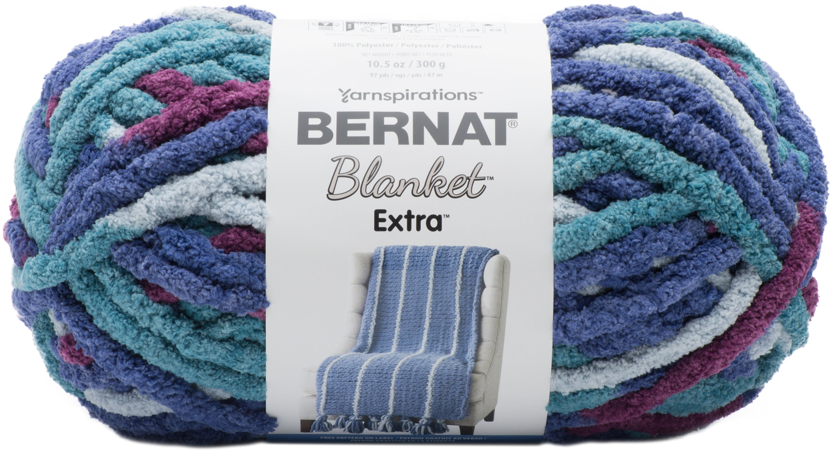 Bernat® Fil Couverture Extra™, Polyester #7 Jumbo, 10,5oz/300g