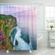 thumbnail image 1 of ABPHQTO Vista del pabellón del acantilado de Uluwatu y la cortina de ducha Blue Sea 152x180 cm, 1 of 2