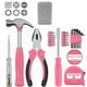 thumbnail image 3 of Pink Home Repair Tool Kit - Portable Hand Tool Set with Hammer, Vise, Wrenches & More - Ideal for D, 3 of 5