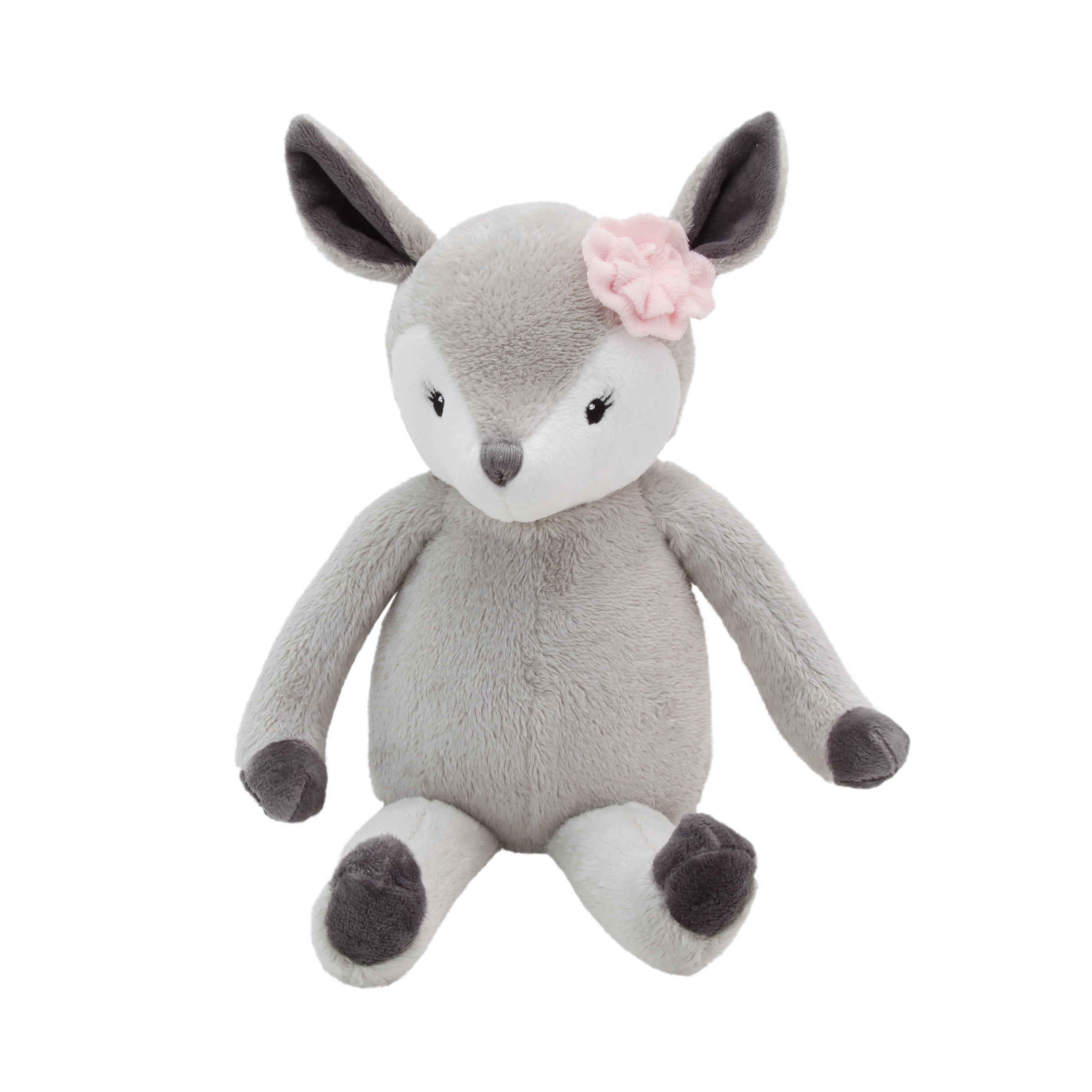 Kellytoy Bunny Rabbit Gray Long Crinkle Ears Rattle Stuffed Easter Plush 16" Toy for sale online