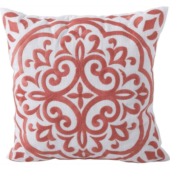 Better Homes and Garden Block Embroidered Medallion Decorative Pillow