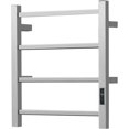 thumbnail image 1 of Electric Towel Warmer - Wall Mounted Bathroom Heated Towel Rack  Plug-in Design &; Brushed Stainless  Finish Gold, 1 of 6