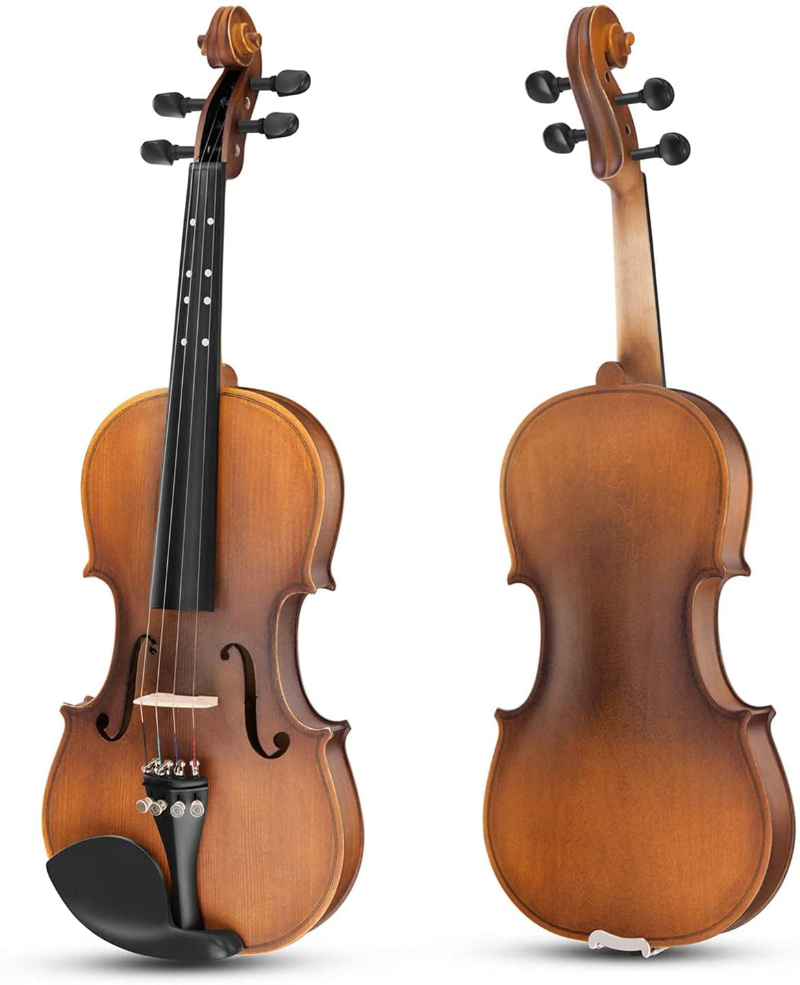 Eastar 1/4 Violin EVA-1 Acoustic Student Violin Set For Beginner with Hard Case Rosin Shoulder Rest Clip-on Tuner and Extra Strings Bow