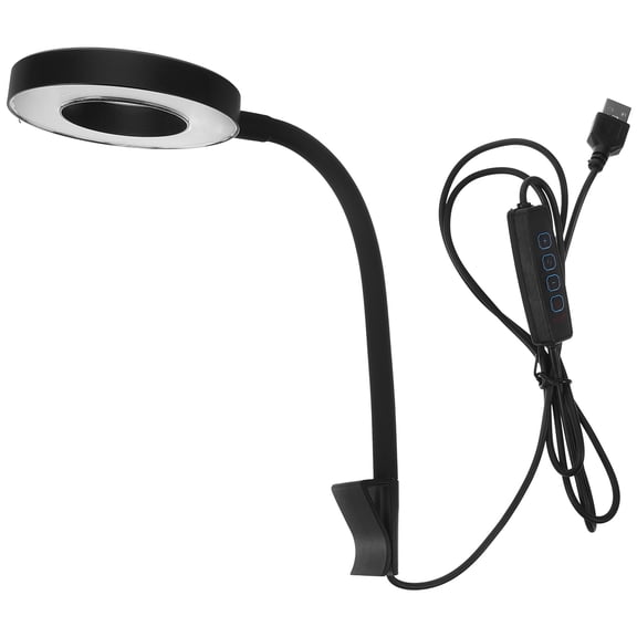 WRITWAA Black LED Fish Tank Light, Plastic Aquarium Lamp, Easy to Use, Energy Efficient, Ideal for Home and Office