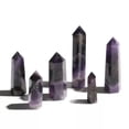 thumbnail image 5 of EOEMY Natural Amethyst Quartz Crystal Obelisk Wand Tower Point Reiki Healing Column-1Pc (Random Pick)-6-7Cm, 5 of 9