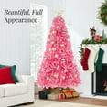 thumbnail image 4 of Best Choice Products Artificial Christmas Tree, 9ft Premium Unlit Pine Design, Dense Branches  w/Easy Assembly - Pink, 4 of 9