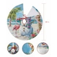 thumbnail image 7 of Coastal Snowman Christmas Christmas Tree Skirt 36 Inches Large Christmas Skirt Tree, Xmas Tree Flamingo Beach Tree Skirt Christmas Decorations for Fireplace Party Holidays Indoor Outdoor, 7 of 7