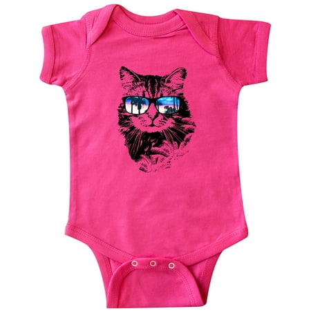 

Inktastic Cat with Sunglasses and Beach Sunset Gift Baby Boy or Baby Girl Bodysuit