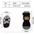 thumbnail image 2 of Calcetines antideslizantes para perros, 2 pares, suaves y ajustables, con protección para las patas y agarre con correa y control de tracción, de alta calidad., 2 of 5