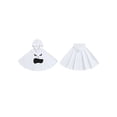 thumbnail image 2 of RUINIXCW Kids Toddler Baby Boy Girl Halloween Ghost Costume Kids Ghostface Print Cloak Hooded Cape Poncho Halloween Cosplay Party Outfit, 2 of 10