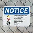 thumbnail image 5 of (2 Pack) Emergency Generator Danger High OSHA Notice Sign 18 Inch X 12 Inch Indoor / Outdoor Rust-Free Aluminum Metal Signs for Workplace, Workshop, and Construction Site, Made in the, 5 of 8