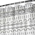 thumbnail image 3 of Rideaux de Douche Modernes à Rayures Verticales Géométriques (3) Réutilisables, Doublure de Douche Décorative en Polyester, Doublures de Rideaux avec Crochets en Plastique 72x72 Pouces, 3 of 4
