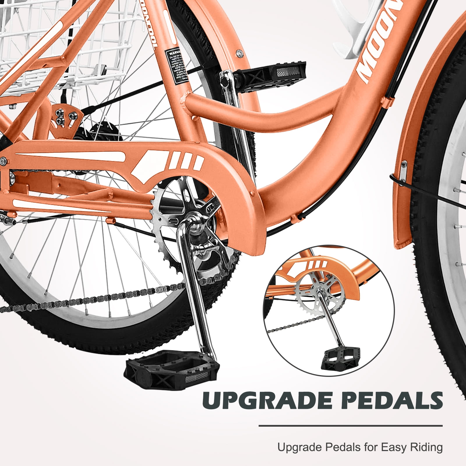 Buy Lilypelle Adult Tricycle 24 Wheels Low Stepover Frame Bike, 7Speed