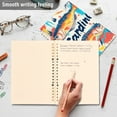 thumbnail image 4 of FORMRS 1-Subject Spiral Notebook 8" x 5" College Ruled 60 Refillable Sheet A5 Hard Cover, 2 Pack, Yellow Sardines Pattern, 4 of 7