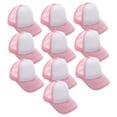 thumbnail image 4 of DINHEAROM 10Pcs Breathable Cap Pink Polyester Mesh Design Breathable Hat For Cycling Jogging Climbing Trips, 4 of 8
