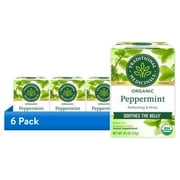 (6 pack) Traditional Medicinals Tea, Organic Peppermint, Tea Bags, 16 Count