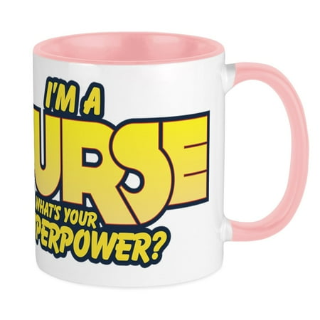 

CafePress - I m A Nurse What s Your Superpow - Ceramic Coffee Tea Novelty Mug Cup 11 oz