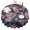 Pioneer Flower Floral-1, variant on Pioneer Flower Floral Print Pattern Round Tablecloth 60"x60",Wrinkle Wipeable Table Cloth for Kitchen Dining Room Picnic Patio Party