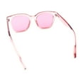 thumbnail image 7 of Womens Fun Pop Color Oversized Horn Rim Retro Plastic Fashion Sunglasses Pink, 7 of 7