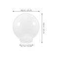 thumbnail image 2 of HAMPPLIES Acrylic Lamp Post .72 Inch Thread Neck White Round Plastic Outdoor Light Shade, 2 of 8