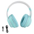 thumbnail image 2 of Foldable  Headphone with Heavy Bass, Noise Cancelling,  Headset for Phone Laptop, Gradient Color, Light, 2 of 7