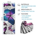 thumbnail image 2 of Purple Butterfly Rose Pattern Hot Yoga Mat Towel Non Slip for Hot Yoga - Quick-Drying Yoga Mat Cover with 4 Corner Pockets with Travel Bag - Hot Yoga Towel Non Slip 70"x26", 2 of 6