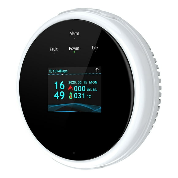 Amdohai Détecteur d'Alarme de Fuite d'Air Nocif Sans Fil/indépendant/Wi‐Fi, Fréquence 433, Surveillance de l'Air Combustible, Alerteur pour Usage Domestique