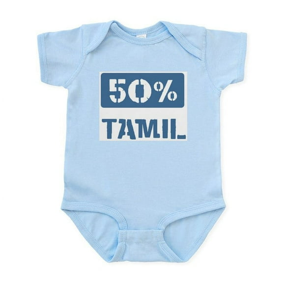 CafePress - 50 Percent Tamil Infant Bodysuit - Baby Light Bodysuit, Size Newborn - 24 Months