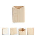 thumbnail image 6 of Raindrops Beige Wood Container for Pencil Holding Single Compartment Design Smooth Surface Eco Friendly Storage Box 2 Pcs, 6 of 8