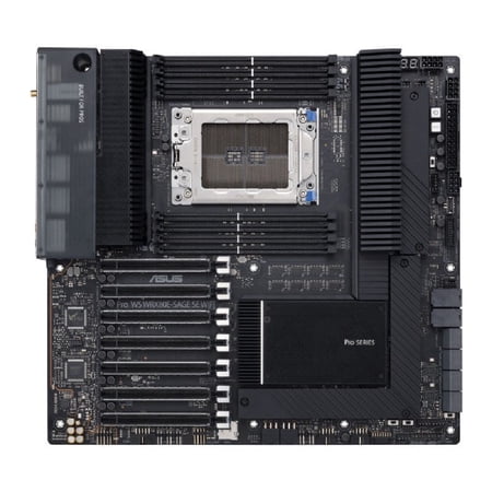 UPC: 0195553168984 | Asus PROWSWRX80ESAGE PRO – AMD WRX80 Chipset – Socket SP3 – ATX – Motherboard – Black