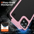 thumbnail image 3 of ELEHOLD for Samsung Galaxy A22 5G 2021 Fit Case, Military-Grade Dual Layer Raised Frame Screen & Camera Lens Protective Armor Hybrid PC+TPU Anti-Drop Shockproof Slim Rugged Case,Pink, 3 of 8