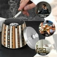 thumbnail image 4 of Yayeee Ashtray with Lid for Cigarette Smokeless Stainless Steel Home Ash Holder, Abstract Dots, 4 of 7