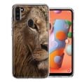 thumbnail image 1 of MUNDAZE For Samsung A11 Lion Face Nosed Design Double Layer Phone Case Cover, 1 of 2