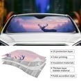 thumbnail image 3 of Yiaed Night Sky Elk Print Car Windshield Sunshade Front Auto Car Front Window Sun Shade Foldable Sun Visor Shield Cover Auto Accessories for Sedan SUV Truck-Medium, 3 of 5