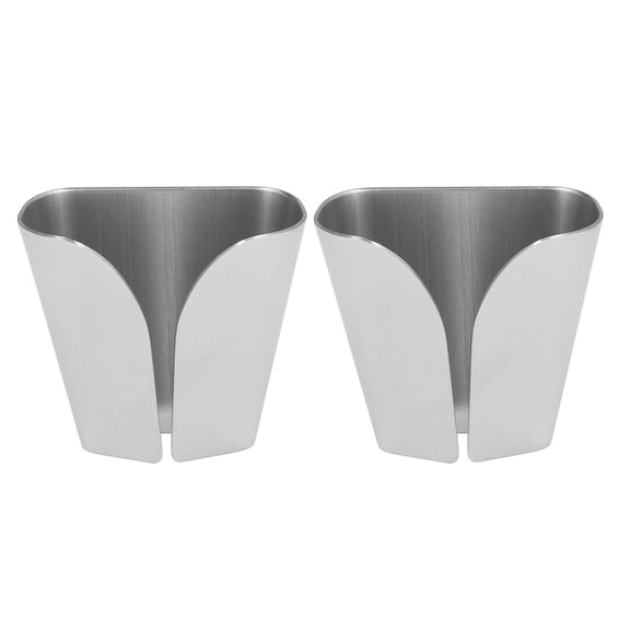 BIMZUC Stainless Steel V‑Shaped Towel Hook – Brushed Finish, Waterproof, No‑Drill, 2‑Pack for Kitchen & Bathroom