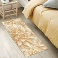 thumbnail image 4 of Gold Flowers Bathroom Rug Non Slip Bathroom Mats Entry Door Soft Carpets for Kitchen Bedroom Living Room 39x20 inch, 4 of 7