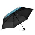 thumbnail image 2 of FORMRS Travel Umbrella Folding Auto Open Close Windproof Rain UV Protection, Rainbow with Stars, 2 of 8